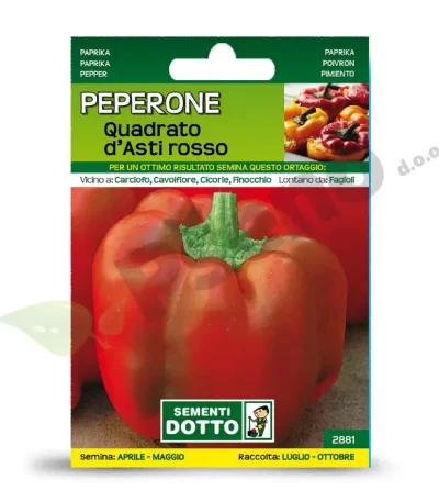 Paprika QUADRATO ASTI ROSSO